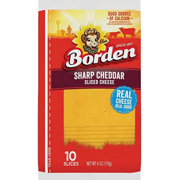 Borden Sharp Cheddar Sliced Cheese