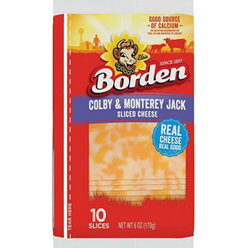 Borden Colby & Monterey Jack Sliced Cheese