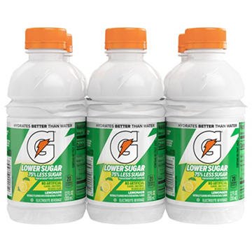 Gatorade Lower Sugar Lemonade Thirst Quencher 6 pk Bottles