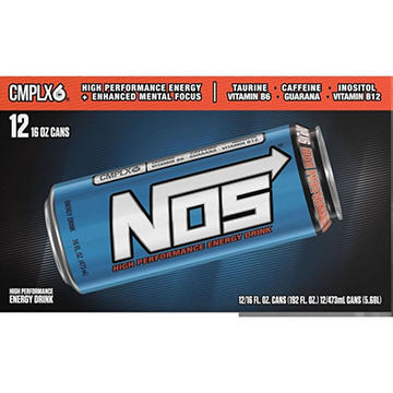 NOS Original Energy Drink 12 pk Cans