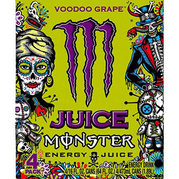 Monster Energy Juice Monster - Voodoo Grape 4 pk Cans