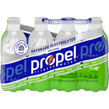 Propel Zero Sugar Kiwi Strawberry Water Beverage 8 pk Bottles