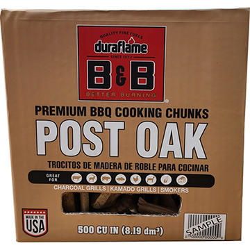 B&B Charcoal Post Oak BBQ Cooking Chunks