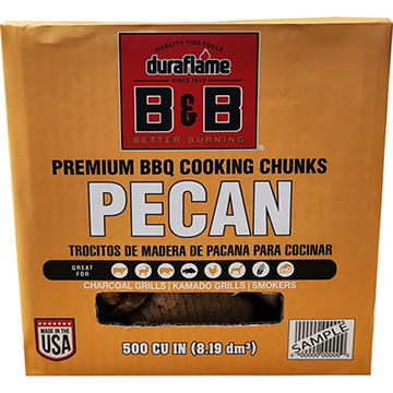 B&B Charcoal Pecan BBQ Cooking Chunks