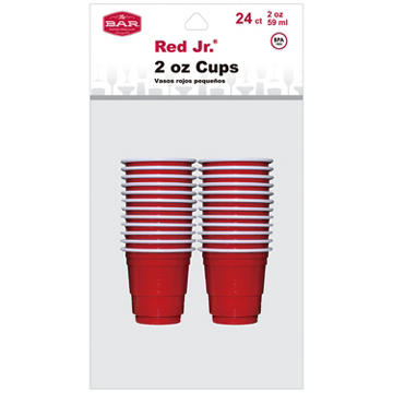 The Bar 2 Ounce Red Cup Shot Glass