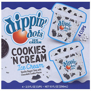 Dippin' Dots Cookies 'N Cream Ice Cream Cups
