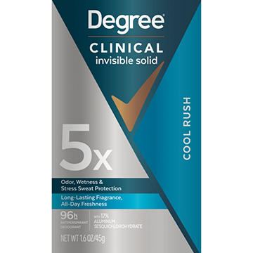 Degree Travel Size Clinical Invisible Solid Deodorant - Cool Rush