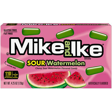 Mike & Ike Sour Watermelon Chewy Candy