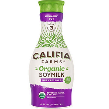 Califia Farms Dairy Free Organic Unsweetened Soy Milk