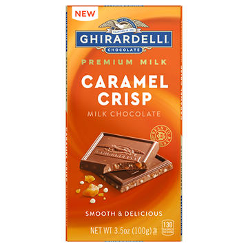 Ghirardelli Caramel Crisp Milk Chocolate Candy Bar