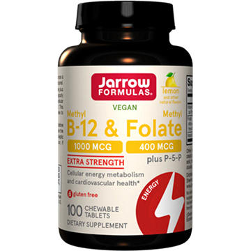 Jarrow Formulas Methyl B-12 & Methyl Folate Chewable Tablets