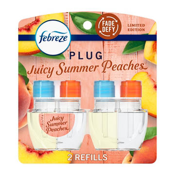 Febreze Plug Scented Oil Refills - Juicy Summer Peaches