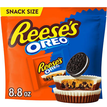 Reese's OREO Snack Size Milk Chocolate & White Creme Peanut Butter Cups