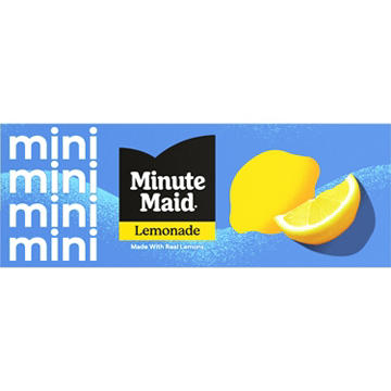 Minute Maid Lemonade Fridge Pack 10 pk Mini Cans