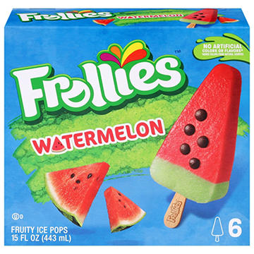 Frollies Watermelon Fruity Ice Pops