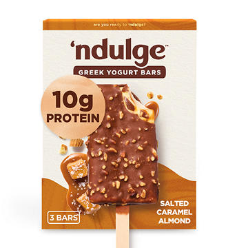 'ndulge Salted Caramel Almond High Protein Dessert Bars