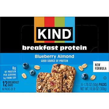 Kind Breakfast Protein Blueberry Almond Bars