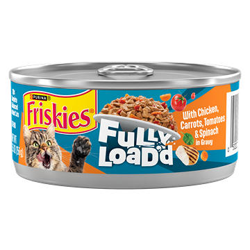 Friskies Fully Load'd Wet Cat Food - Chicken Carrots Tomatoes Spinach
