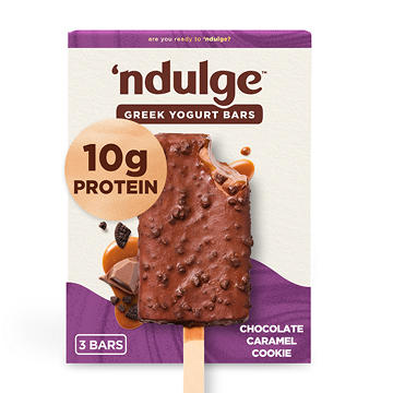 'ndulge Chocolate Caramel Cookie High Protein Dessert Bars