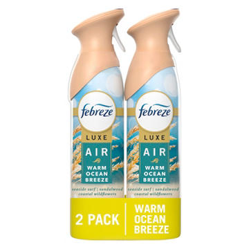 Febreze Luxe Air Freshener Spray - Warm Ocean Breeze