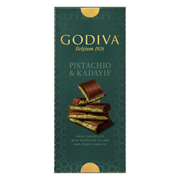 Godiva Pistachio & Kadayif Dark Chocolate Bar