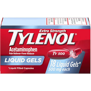 Tylenol Extra Strength Acetaminophen Liquid Gels
