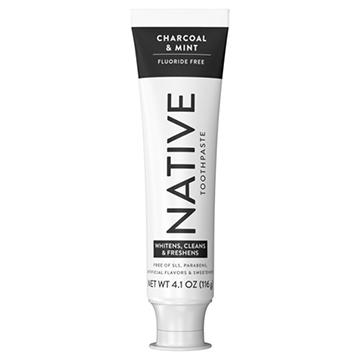 Native Fluoride Free Toothpaste - Charcoal & Mint