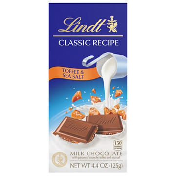 Lindt Classic Recipe Toffee & Sea Salt Milk Chocolate Bar
