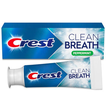 Crest Clean Breath Toothpaste - Peppermint