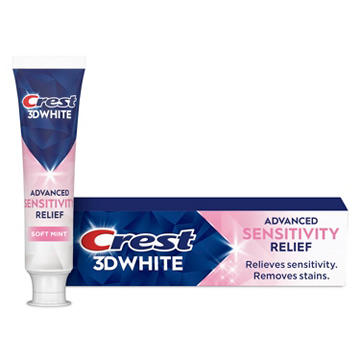 Crest 3D White Advanced Sensitivity Relief Toothpaste - Soft Mint
