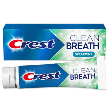 Crest Clean Breath Toothpaste - Spearmint