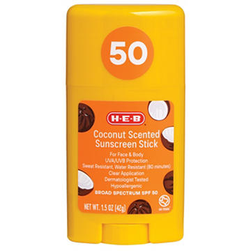 H-E-B SPF 50 Coconut Sunscreen Stick