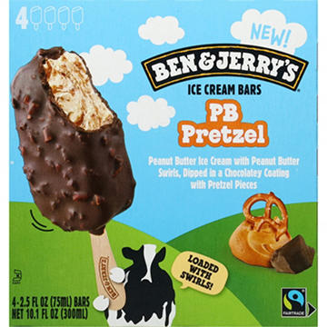 Ben & Jerry's PB Pretzel Ice Cream Bars