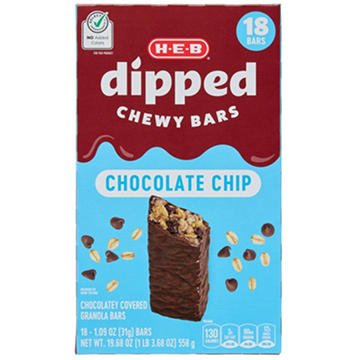 H-E-B Dipped Chewy Bars - Chocolate Chip