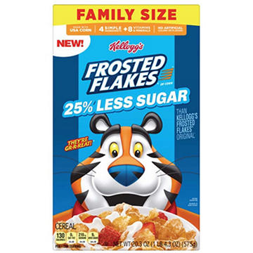 Kellogg's 25% Less Sugar Frosted Flakes Cereal - Family Size