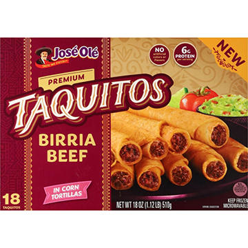 Jose Ole Birria Beef Taquitos