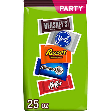 Hershey's, York, Reese's, Almond Joy & Kit Kat Assorted Snack Size Chocolate Bars - Party Pack