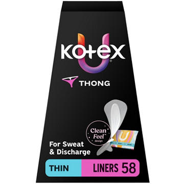 Kotex Daily Thong Wrapped Liners - Light Absorbency, Regular Length
