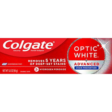 Colgate Optic White Advanced Stain Prevention Toothpaste - Shimmering Mint