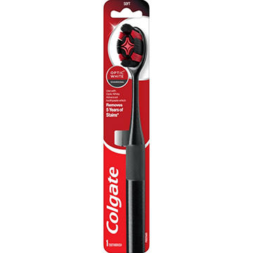 Colgate Optic White Charcoal Toothbrush - Soft