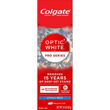 Colgate Optic White Pro Series Express White Toothpaste - Brillant Mint