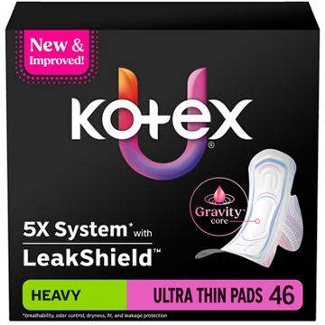 Kotex Ultra Thin Pads with Wings - Heavy Absorbency