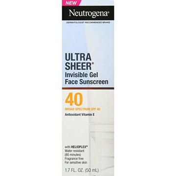 Neutrogena Ultra Sheer Invisible Gel Sunscreen - SPF 40