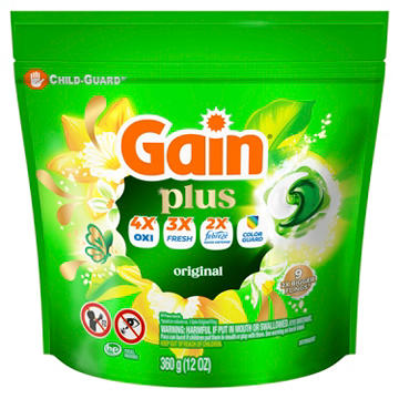 Gain Plus Superflings Laundry Detergent Pacs - Original