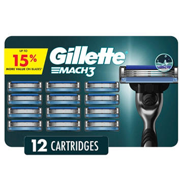 Gillette Mach3 Razor Blade Cartridge Refills for Men