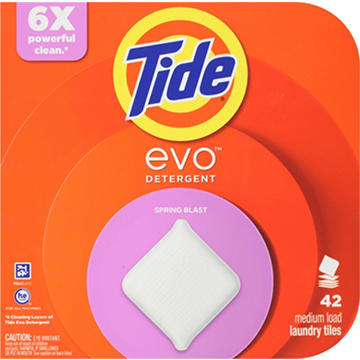 Tide Evo Laundry Detergent Tiles - Spring Blast