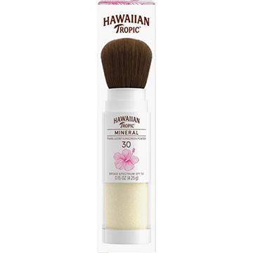 Hawaiian Tropic Mineral Face Powder Sunscreen Brush - SPF 30