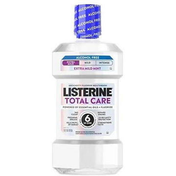 Listerine Total Care Zero Alcohol Fluoride Mouthwash - Extra Mild Mint