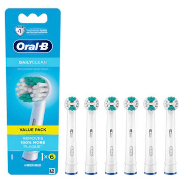 Oral-B Brush Heads Refill Daily Clean Electric Toothbrush Replacement Brush Heads Refill, 6 count