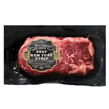 Force of Nature 100% Grass Fed Beef New York Strip